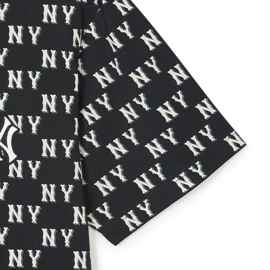 643 -  Áo MLB NY Classic Monogram 2024 - Đen - Code 3ATSM0843 50BKS [HÀNG CHÍNH HÃNG]