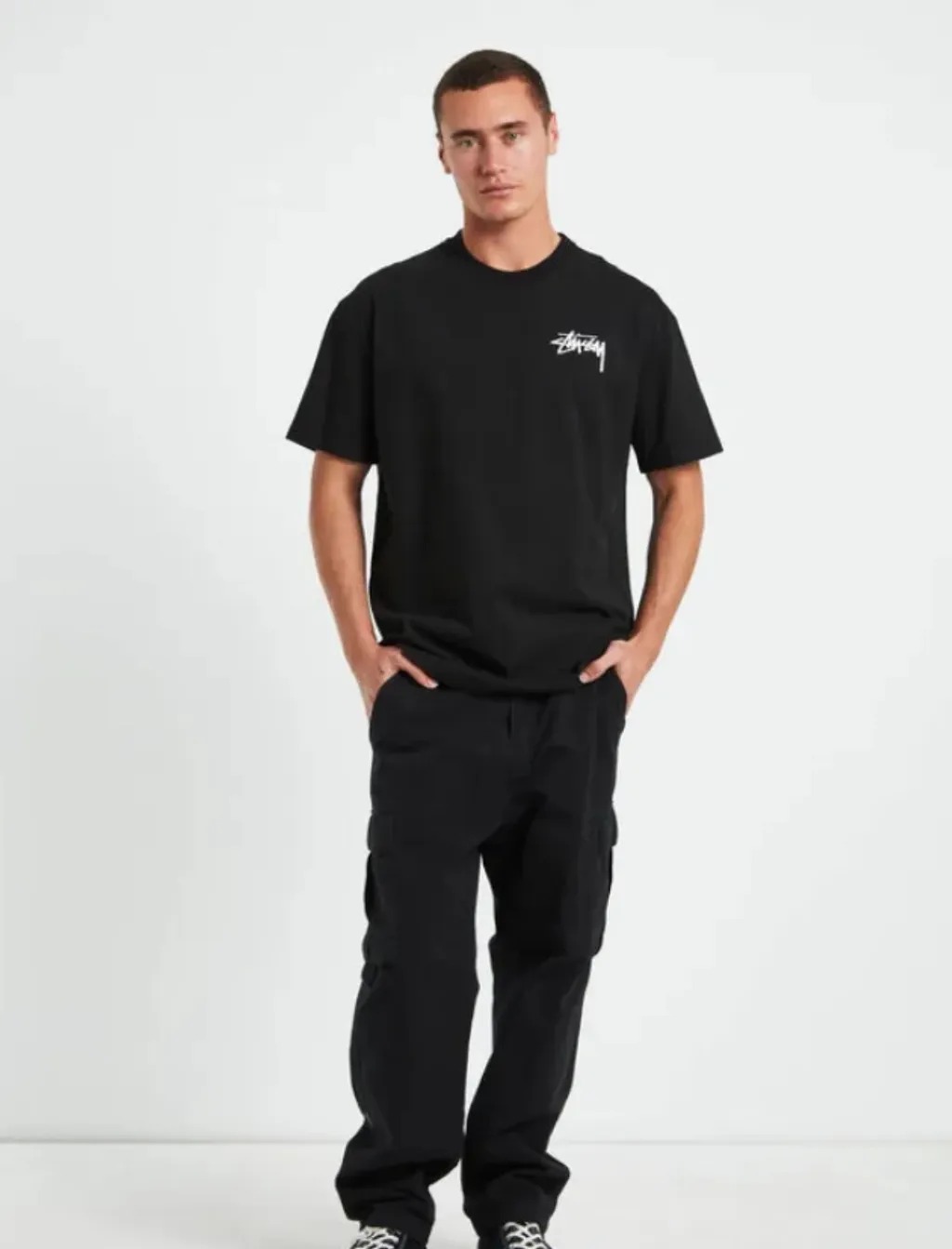 1387 - Áo Stussy 8 Ball Tea Pigment Dyed Đen 1904864 [HÀNG CHÍNH HÃNG]