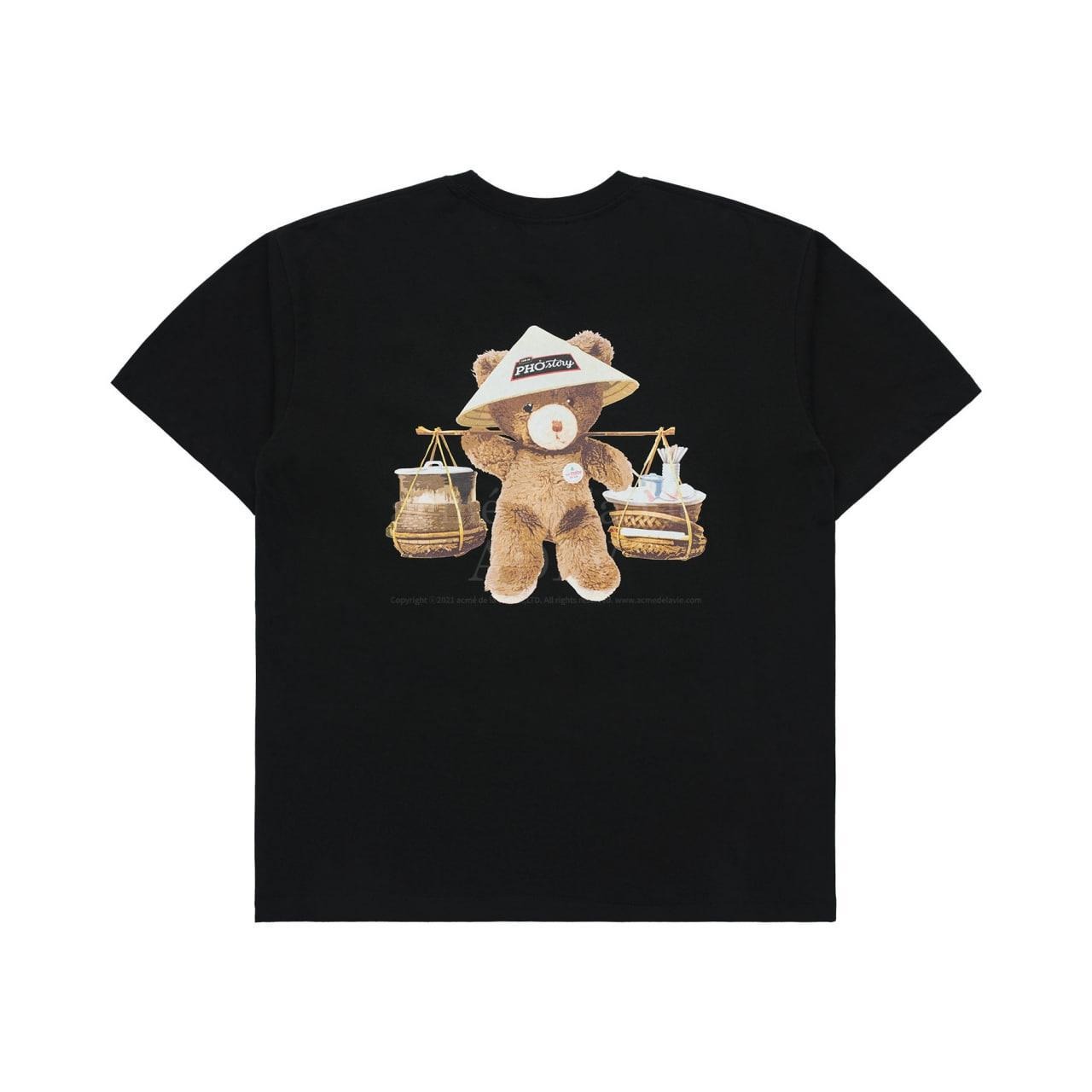 660 -  Áo ADLV x Phở Story Basket Bear - Phở Thìn - Gấu Gánh Phở - Đen - Code ADLV 24SS SSPABK BLK [HÀNG CHÍNH HÃNG]