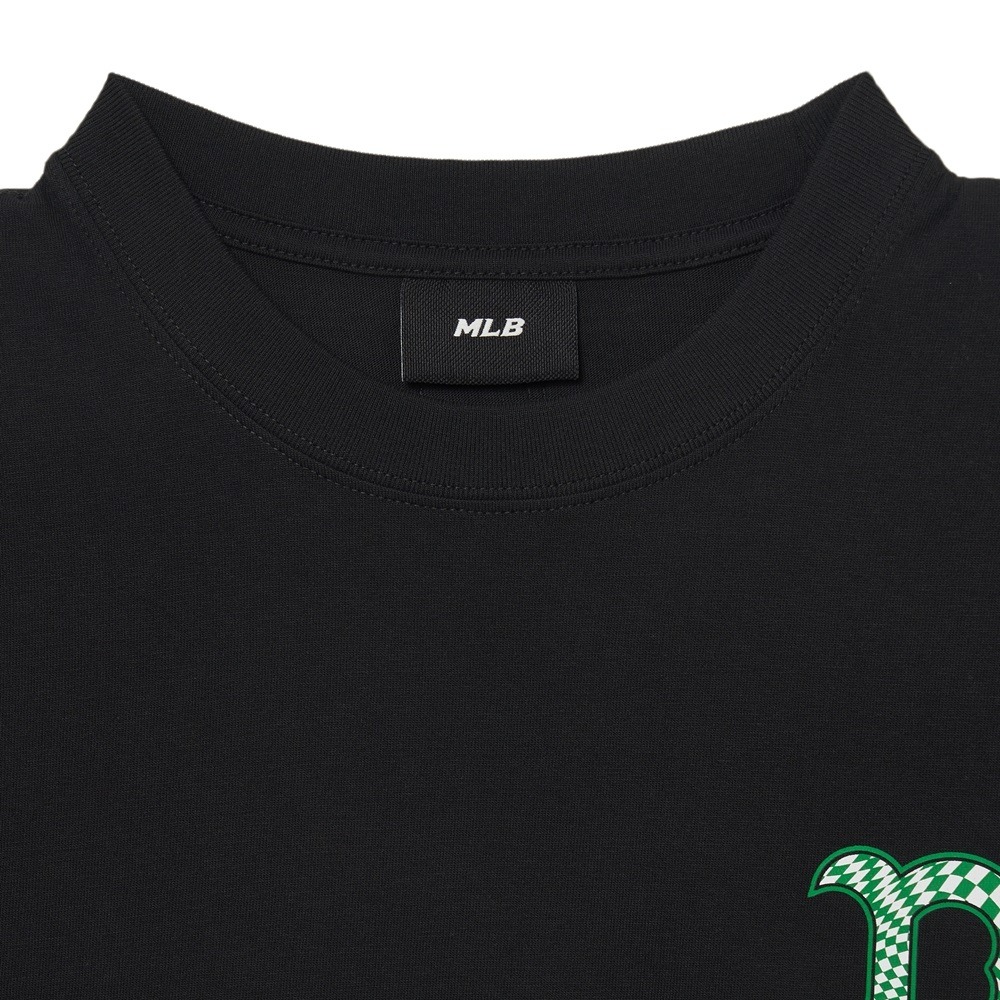545 -  Áo MLB Big B Boston Checkerboard Logo - Đen - Code 3ATSO0233-43BKS [HÀNG CHÍNH HÃNG]