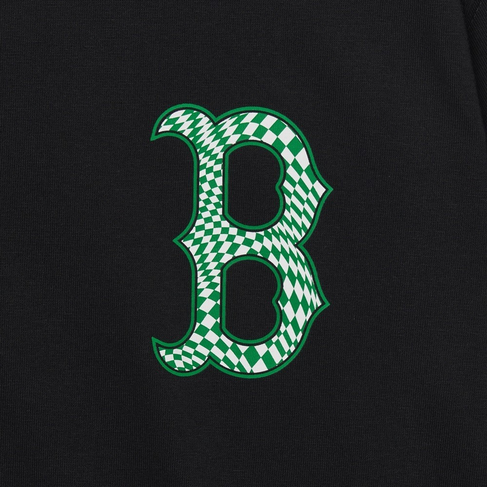 545 -  Áo MLB Big B Boston Checkerboard Logo - Đen - Code 3ATSO0233-43BKS [HÀNG CHÍNH HÃNG]