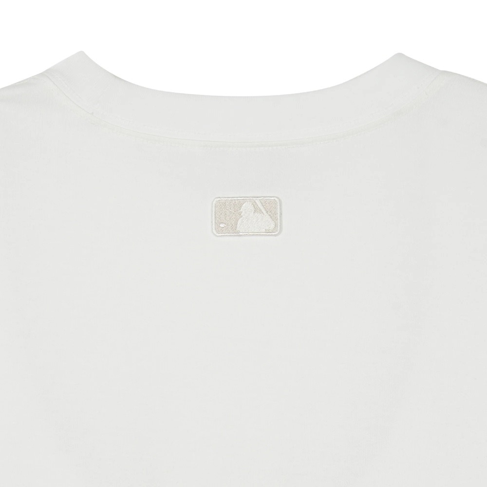 1023 -  Áo MLB Heart Small Logo New York Yankees Ivory - Trái Tim Trắng - Code 3ATSH0143 50IVS [HÀNG CHÍNH HÃNG]