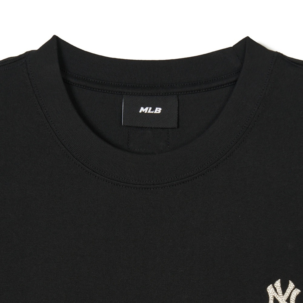 1024 -  Áo MLB Heart Small Logo New York Yankees Black - Trái Tim Đen - Code 3ATSH0143 50BKS [HÀNG CHÍNH HÃNG]