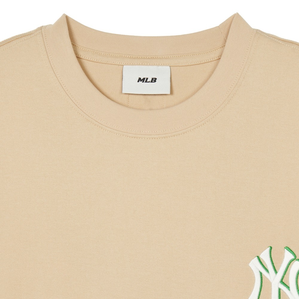 703 -  Áo MLB NY Monative Overfit New York Yankees - Light Beige - Code 3ATSM0443 50BGL [HÀNG CHÍNH HÃNG]