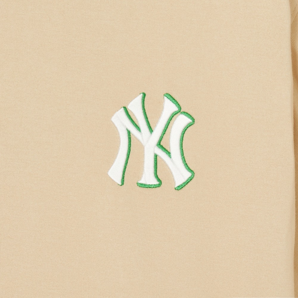 703 -  Áo MLB NY Monative Overfit New York Yankees - Light Beige - Code 3ATSM0443 50BGL [HÀNG CHÍNH HÃNG]