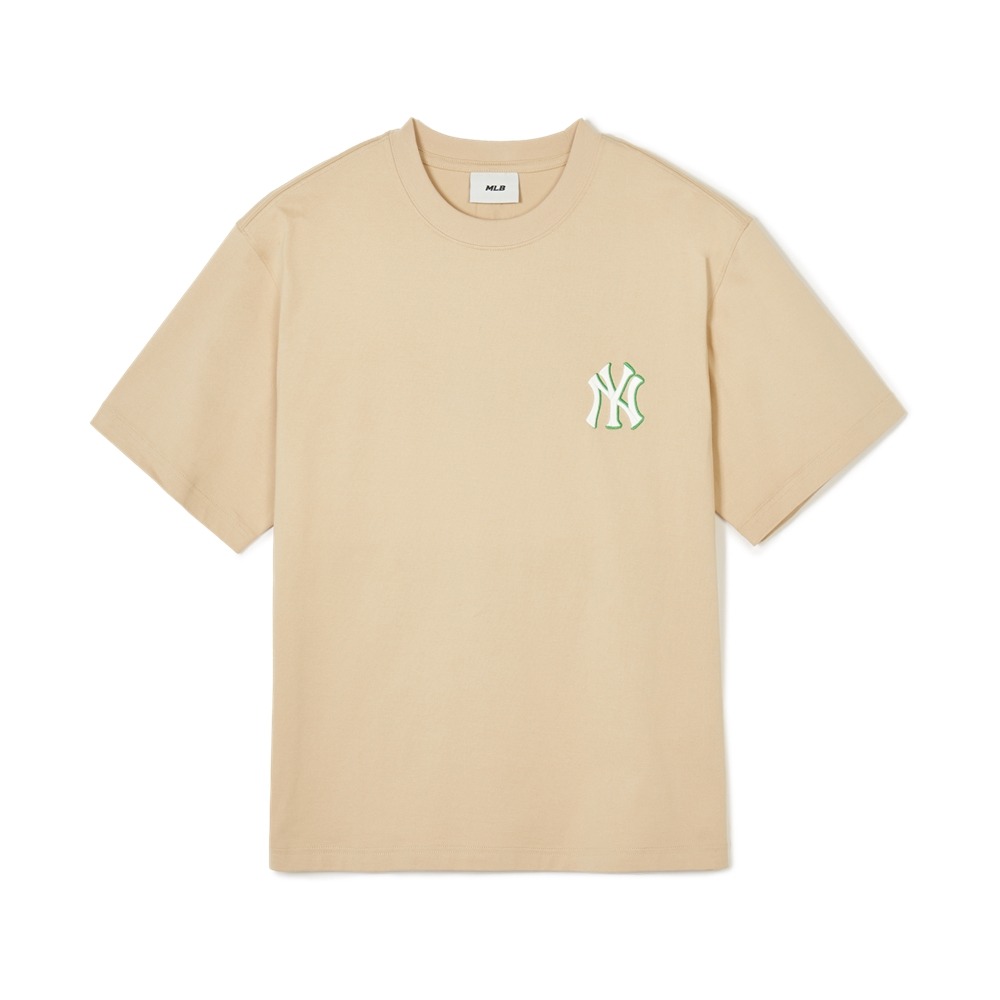 703 -  Áo MLB NY Monative Overfit New York Yankees - Light Beige - Code 3ATSM0443 50BGL [HÀNG CHÍNH HÃNG]