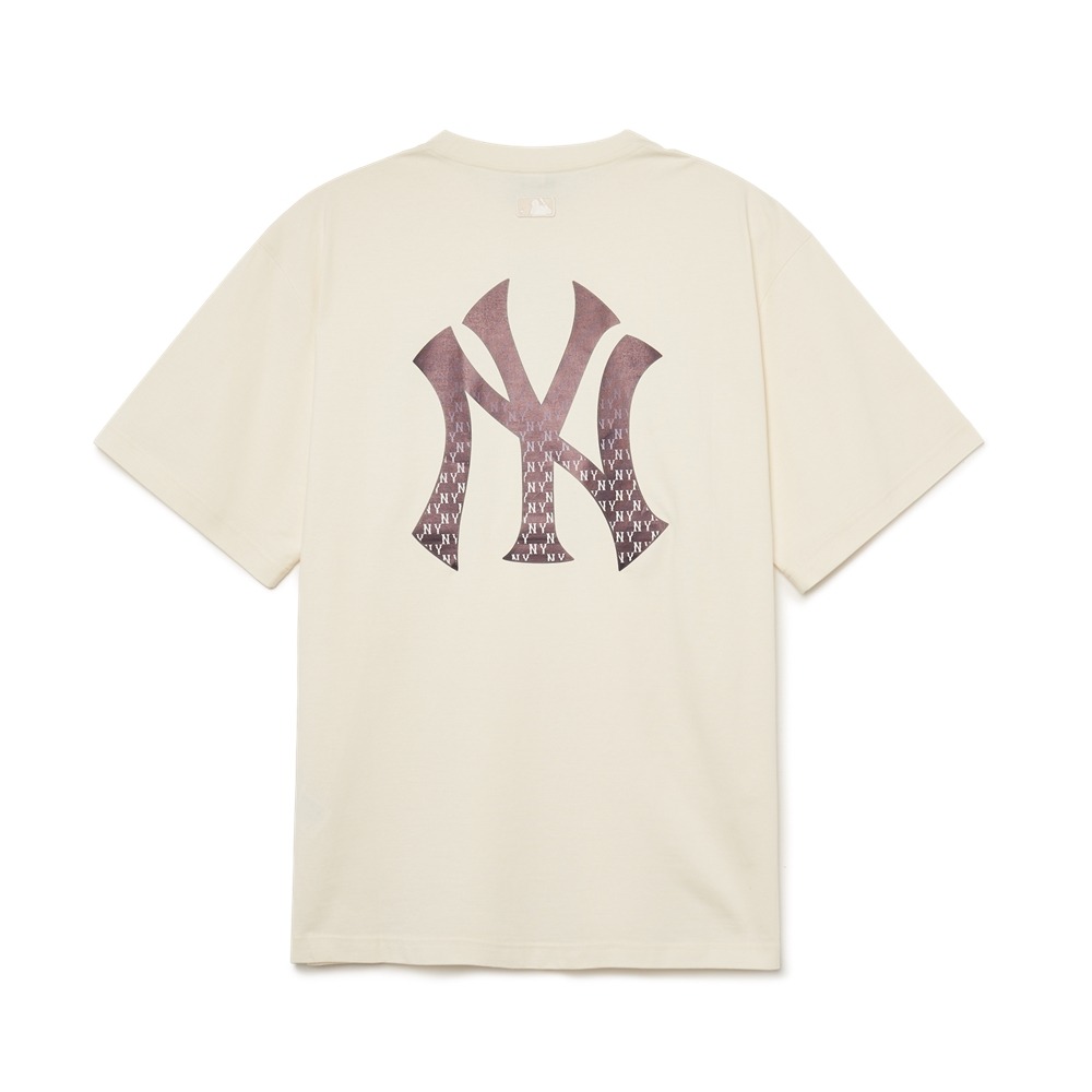 631 -  Áo MLB Monogram Big Lux NY - Trắng Kem - Code 3ATSM0334 50CRD [HÀNG CHÍNH HÃNG]
