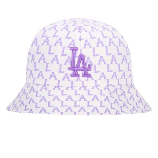 1069 -  Nón MLB LA Bucket Monogram Pastel Dome Hat LA Dodgers - Code 32CPHA111 07V [HÀNG CHÍNH HÃNG]