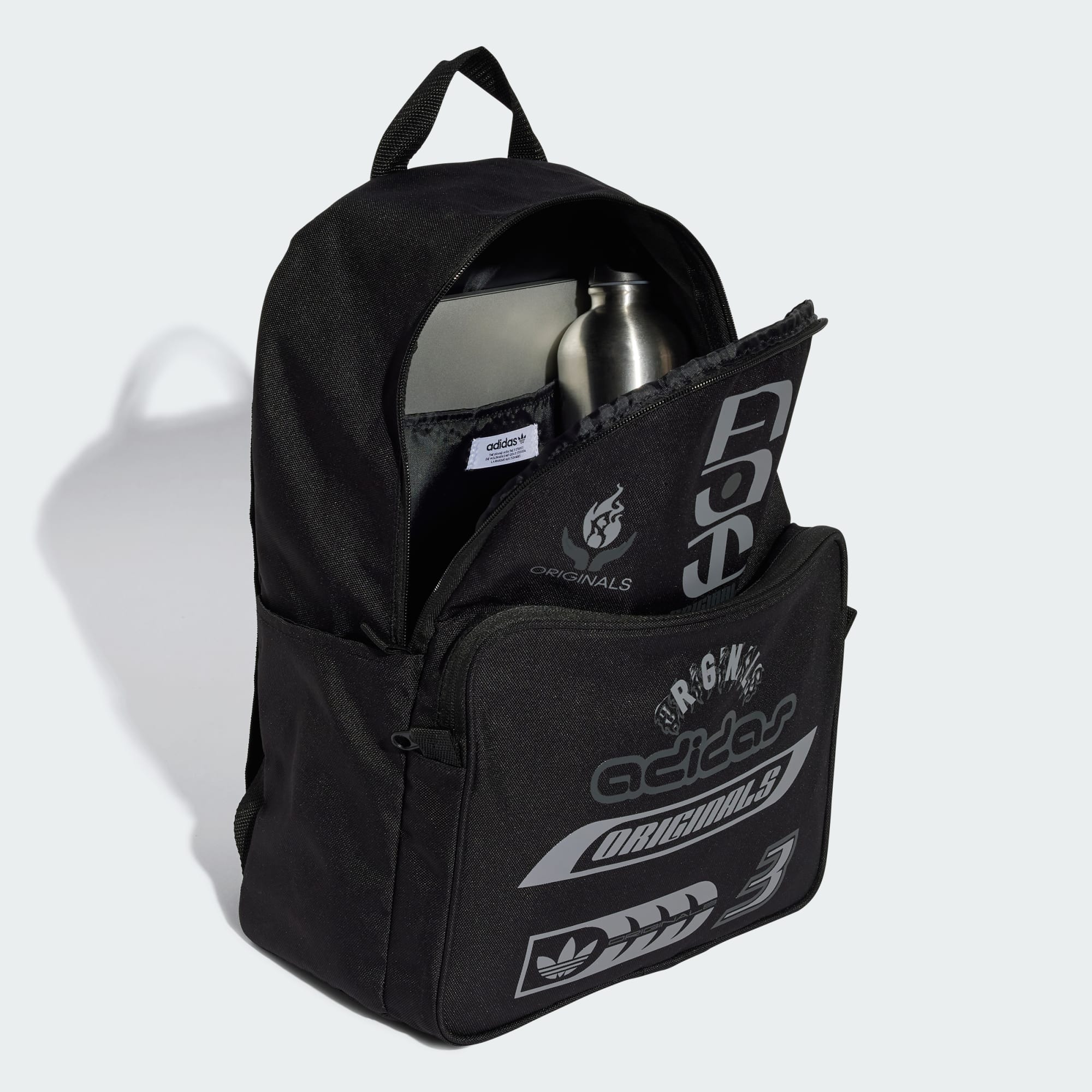 1908 - Balo Adidas Originals Classic Sponsors Black Grey JD5368 [HÀNG CHÍNH HÃNG]