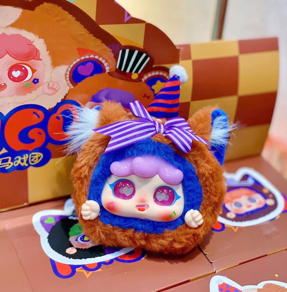 1163 - Baby three Migo Rạp Xiếc Full Set 8 Bé - Migo Cicus - Baby Three Animal Party Big Cute Plush Series Art Toy [CHÍNH HÃNG]