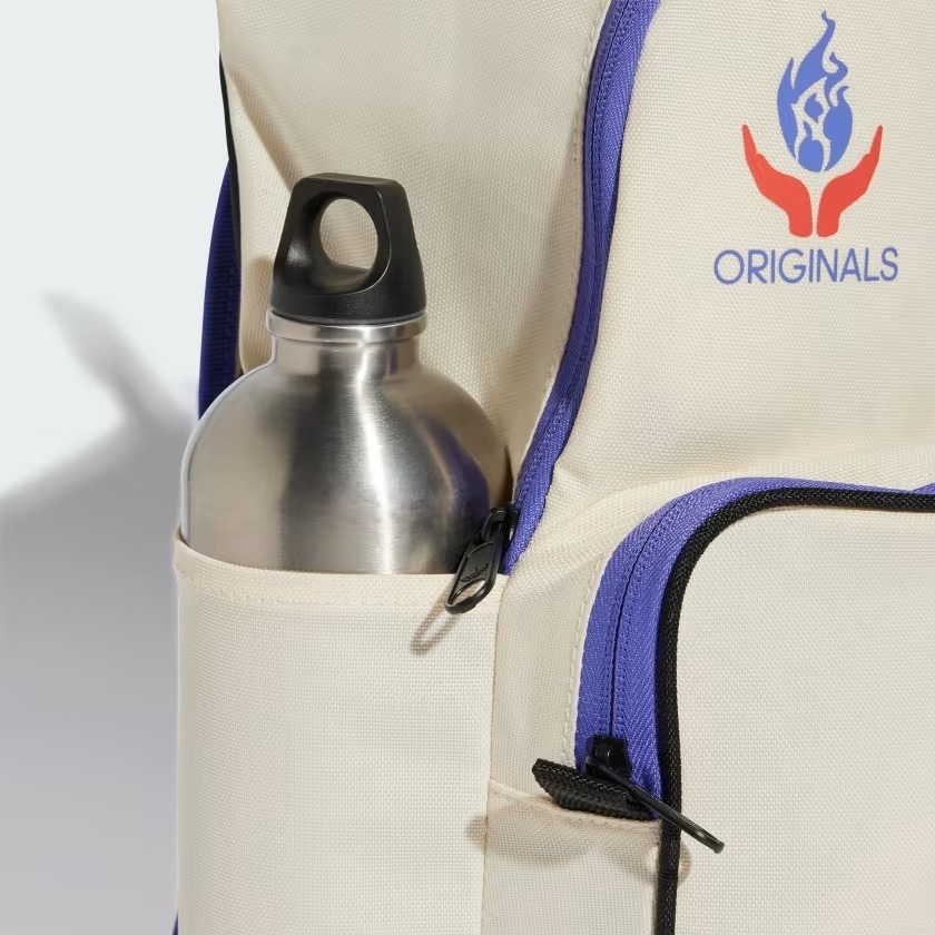 1909 - Balo Adidas Originals Classic Sponsors Cream Cobalt Blue JN6999 [HÀNG CHÍNH HÃNG]