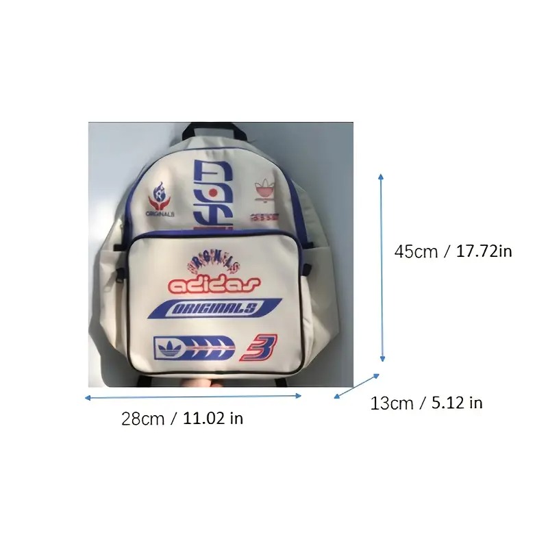 1909 - Balo Adidas Originals Classic Sponsors Cream Cobalt Blue JN6999 [HÀNG CHÍNH HÃNG]