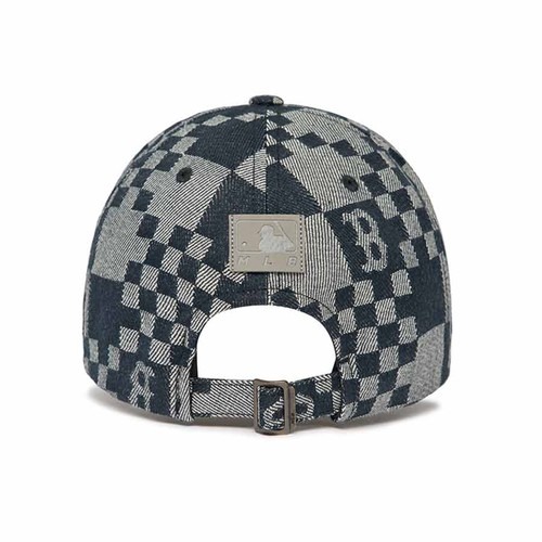 999 -  Nón MLB Monogram Checker Board Big B Denim FW Unisex Street Style - Code 3ACPCC12N 43BKS [HÀNG CHÍNH HÃNG]