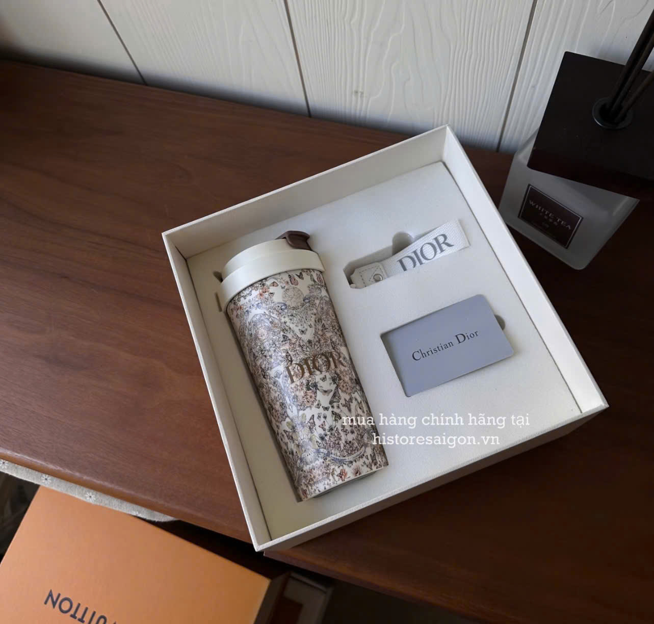 2133 - Bình Giữ Nhiệt Dior Gift Full Box Butterfly - Dior Tumbler (Gift Hãng Tặng Khách) [HÀNG CHÍNH HÃNG]