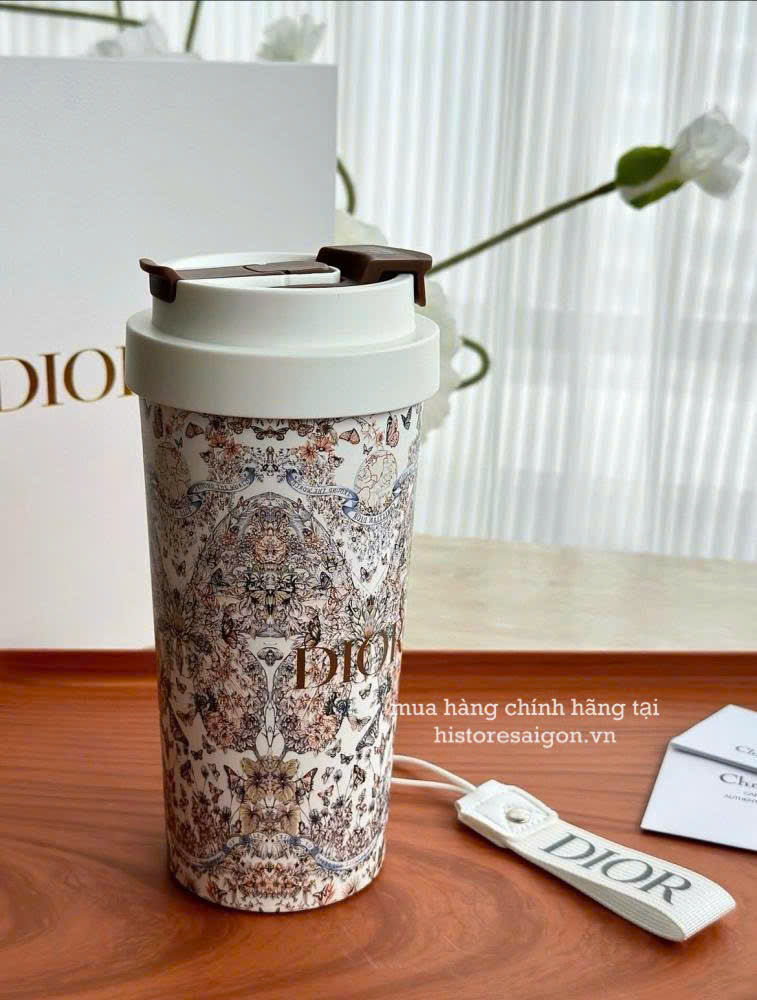 2133 - Bình Giữ Nhiệt Dior Gift Full Box Butterfly - Dior Tumbler (Gift Hãng Tặng Khách) [HÀNG CHÍNH HÃNG]