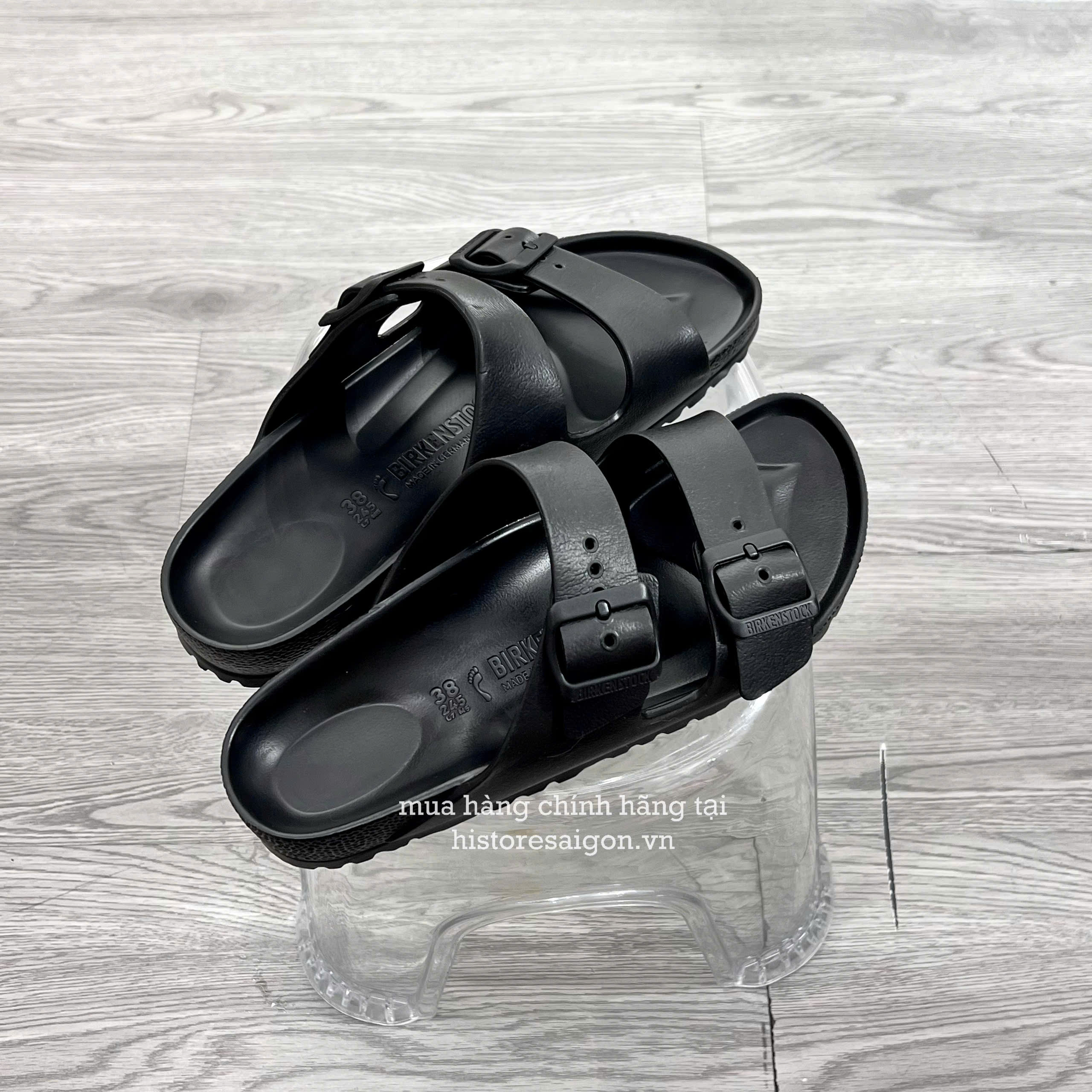 1943 - Dép Birkenstock Arizona Eva Black Sandals 129423 [HÀNG CHÍNH HÃNG]