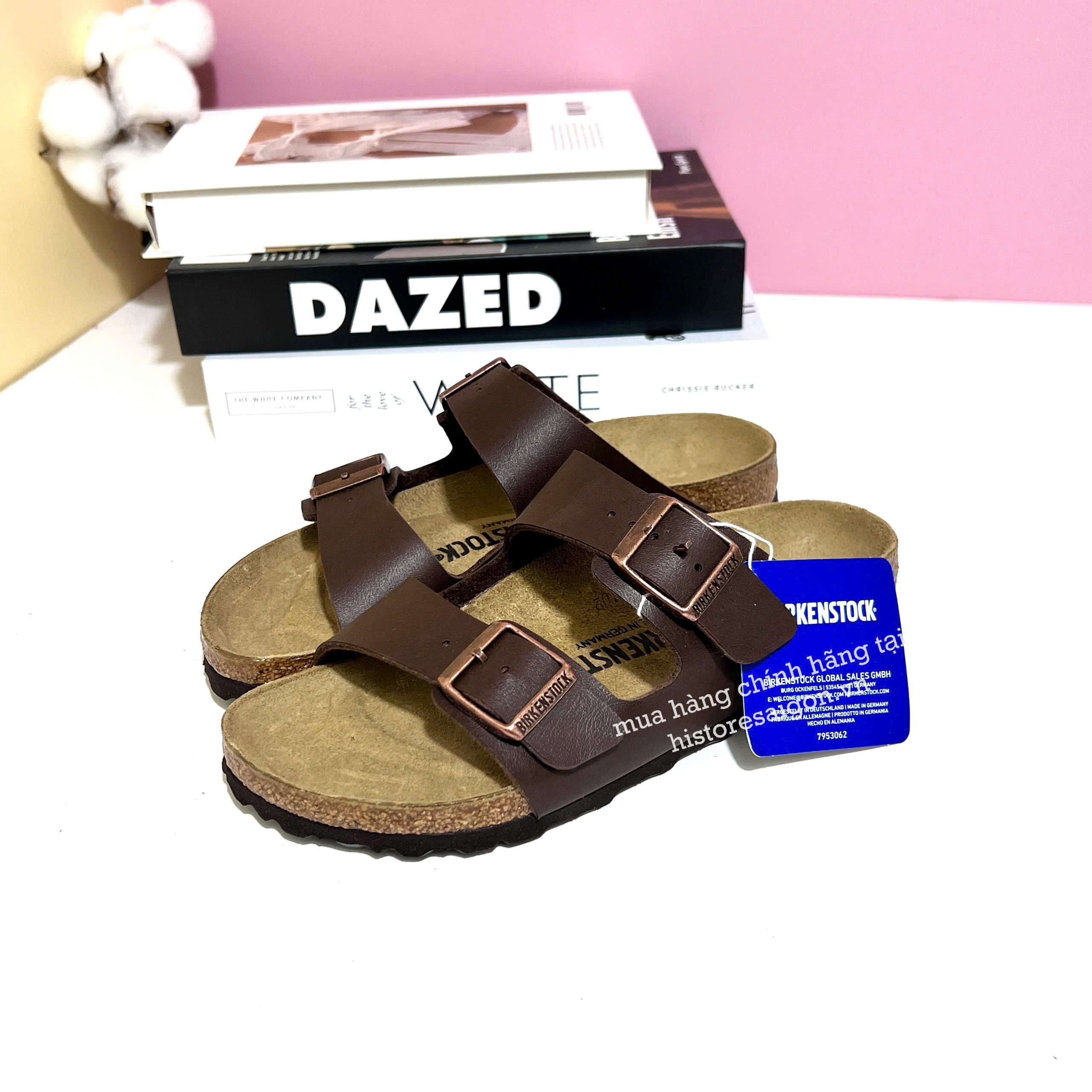 2672 - Dép Birkenstock Arizona Dark Brown 51703 [HÀNG CHÍNH HÃNG]
