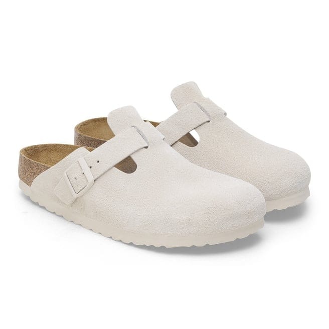 2658 - Dép Birkenstock Boston Soft Footbed Antique White 1027693 / 1027667 [HÀNG CHÍNH HÃNG]
