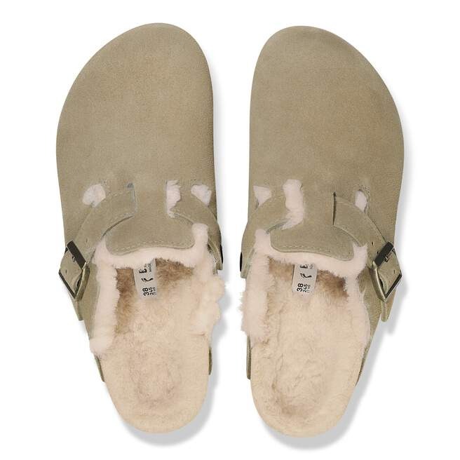 2092 - Dép Birkenstock Boston Shearling Taupe 1028299 [HÀNG CHÍNH HÃNG]