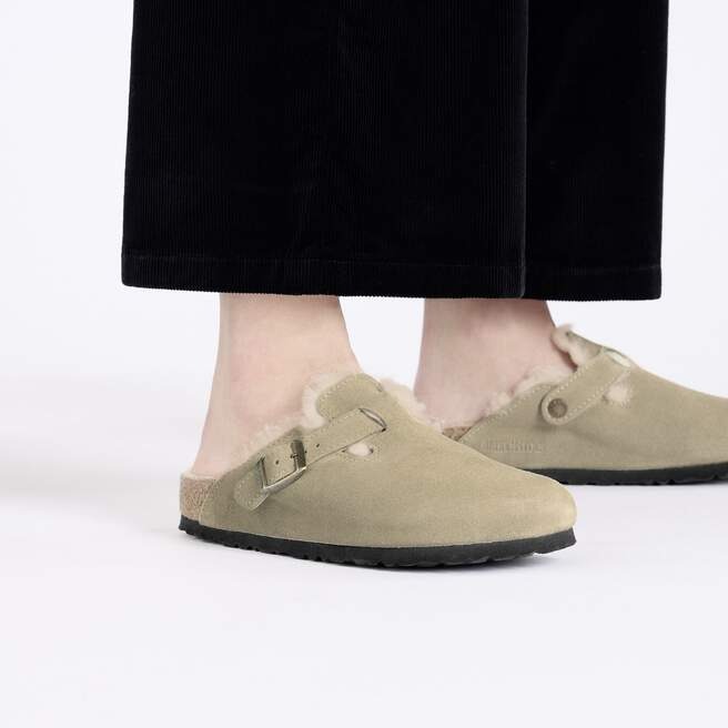 2092 - Dép Birkenstock Boston Shearling Taupe 1028299 [HÀNG CHÍNH HÃNG]