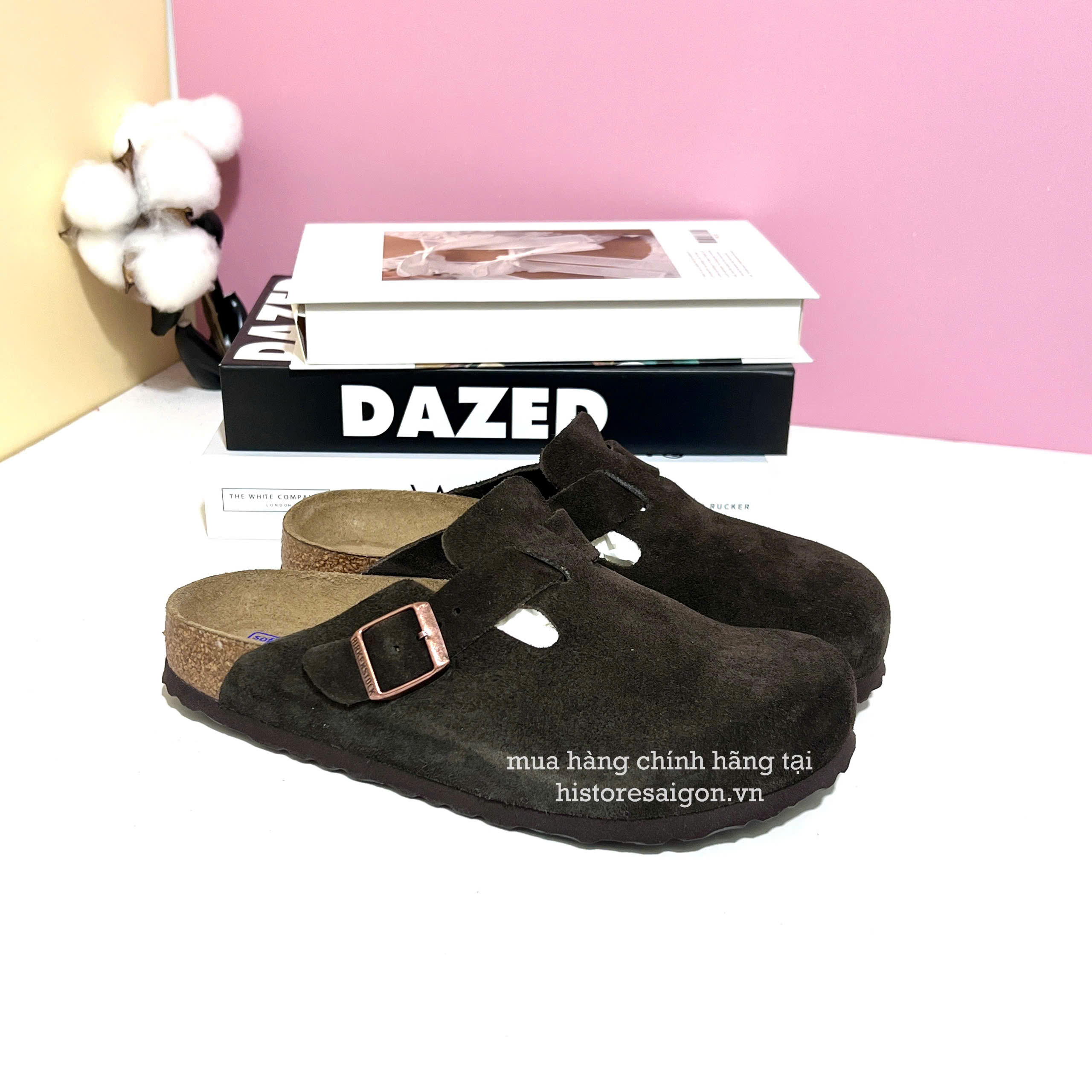 2049 - Dép Birkenstock Boston Mocha 660463 [HÀNG CHÍNH HÃNG]