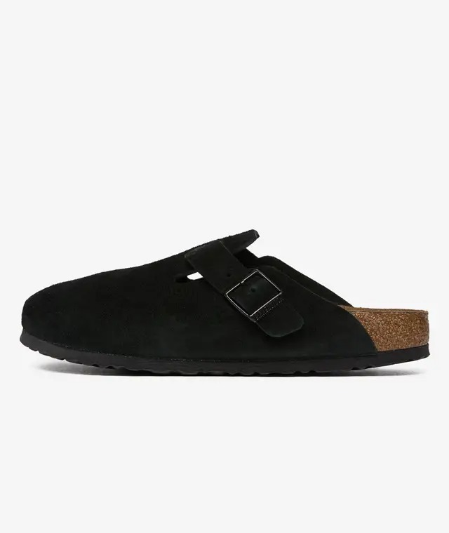 2632 - Dép Birkenstock Boston Soft Footbed Black 660473 [HÀNG CHÍNH HÃNG]