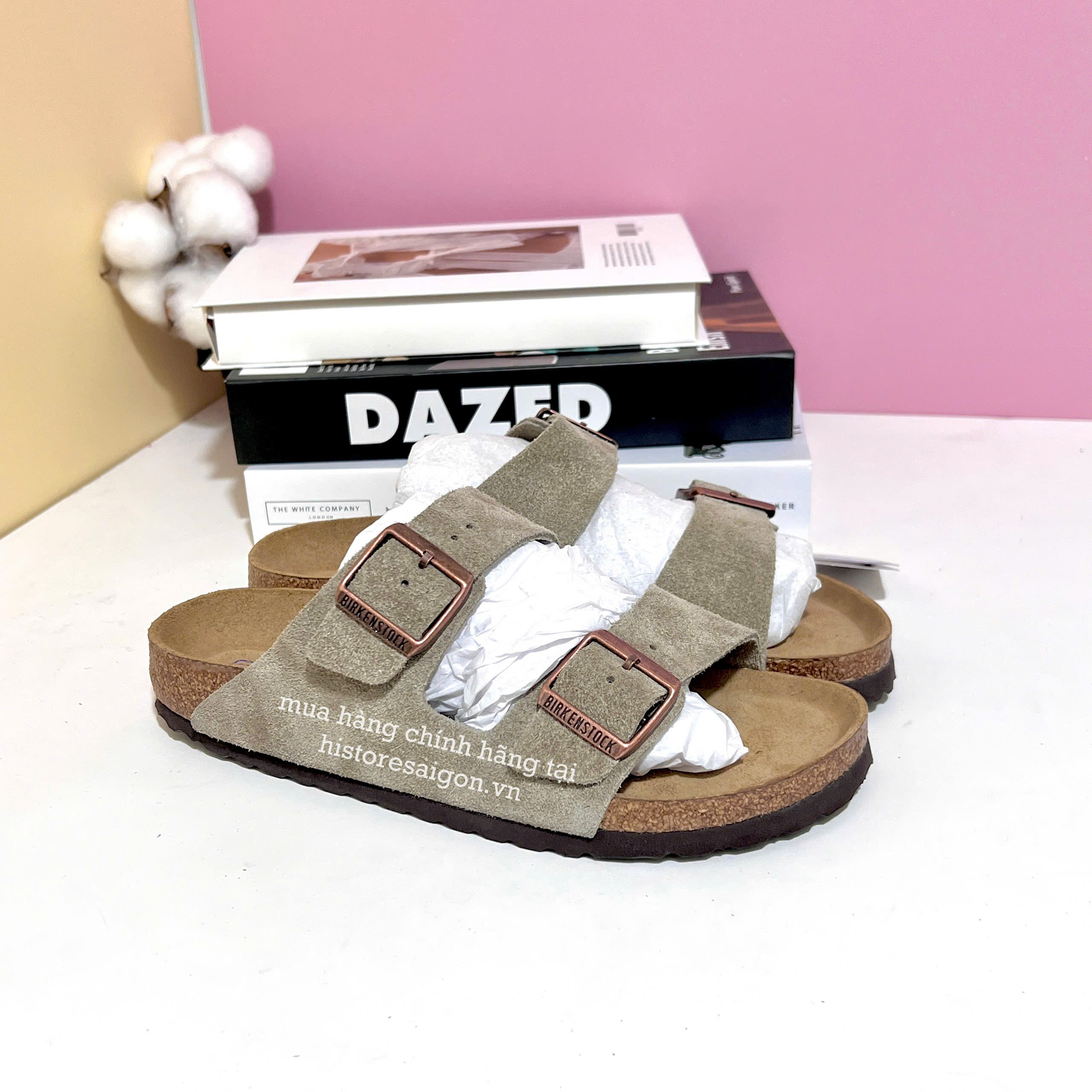 2014 - Dép BirkenStock Arizona Taupe 951301 [HÀNG CHÍNH HÃNG]