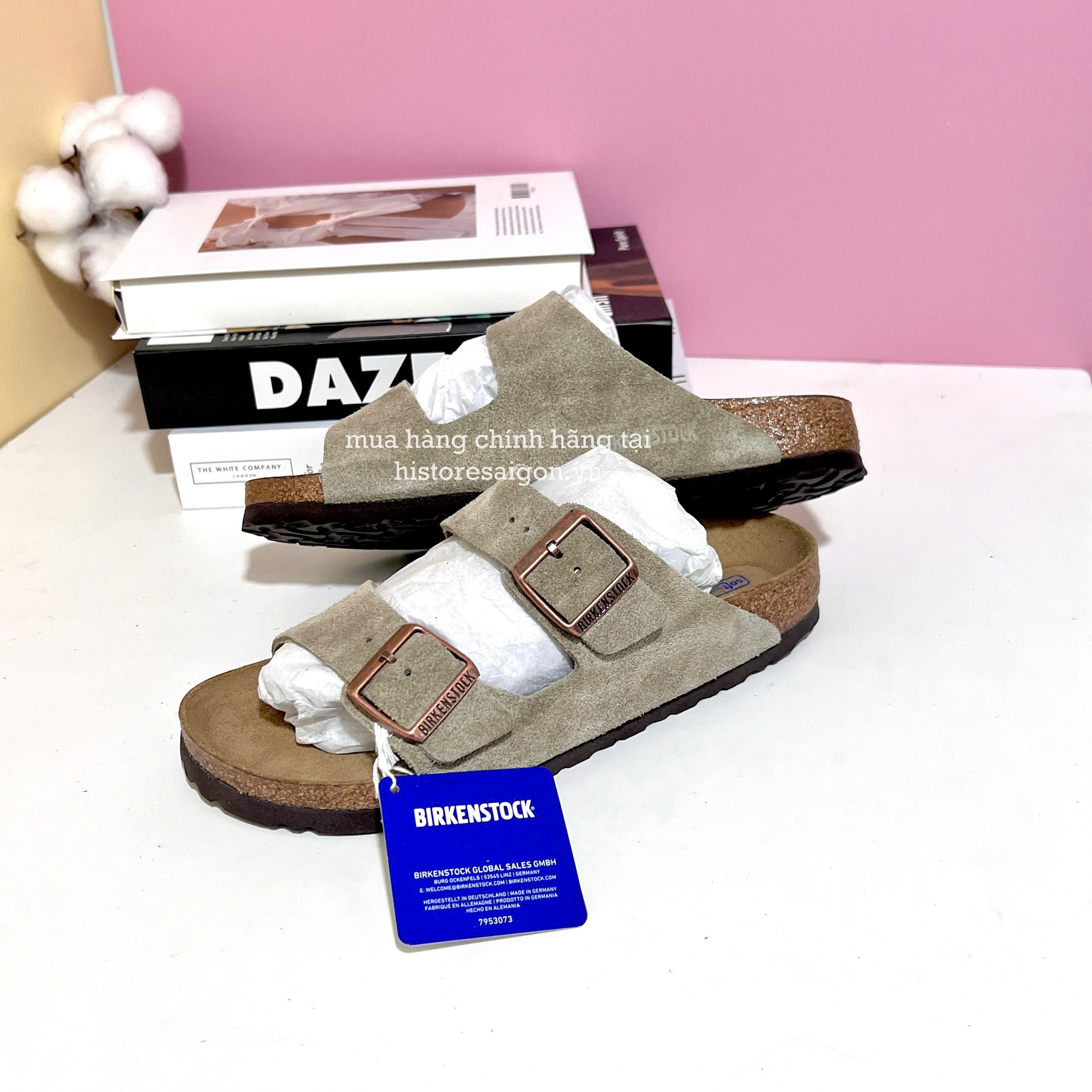 2014 - Dép BirkenStock Arizona Taupe 951301 [HÀNG CHÍNH HÃNG]