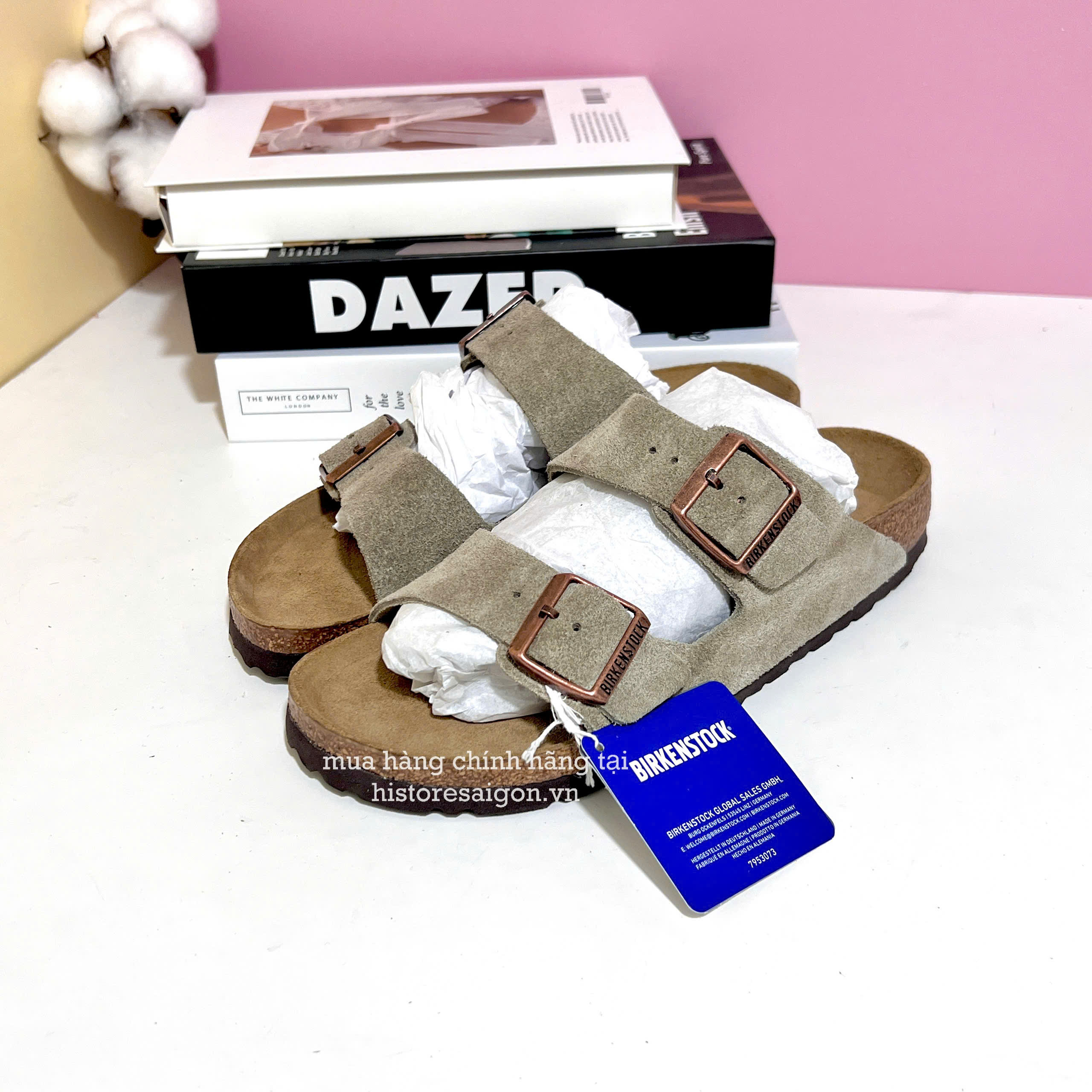 2014 - Dép BirkenStock Arizona Taupe 951301 [HÀNG CHÍNH HÃNG]