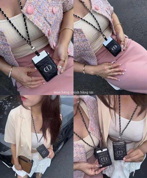 2742 - Card Holder Dior Kèm Gương Gift (Gift Hãng Tặng Khách) [HÀNG CHÍNH HÃNG]