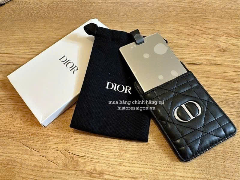 2742 - Card Holder Dior Kèm Gương Gift (Gift Hãng Tặng Khách) [HÀNG CHÍNH HÃNG]