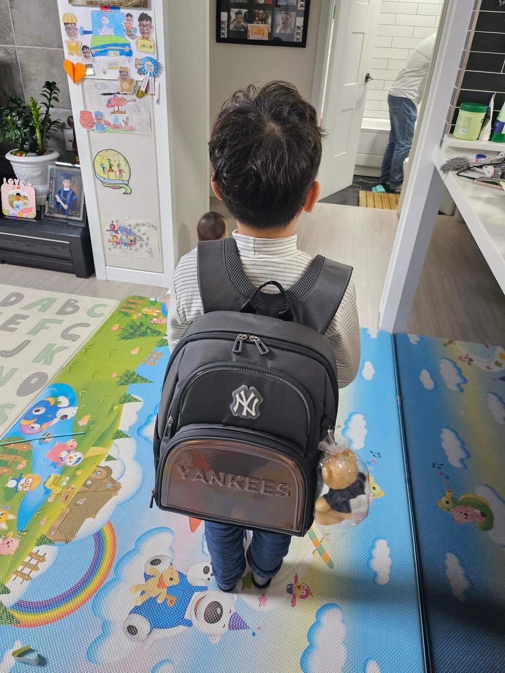 930 -  Balo MLB Jack LED School Bag New York Yankees Gray - Code 7LBKB024N-50GRD [HÀNG CHÍNH HÃNG]