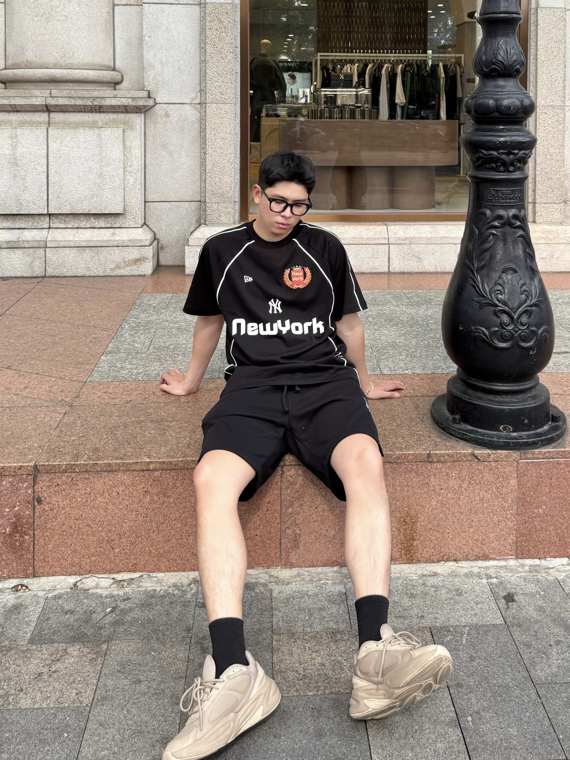 2682 - Áo New Era New York NY Cruise Đen [HÀNG CHÍNH HÃNG]