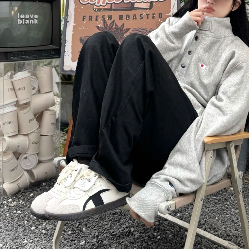 1669 - Giày Champion Essentials T-Trainer Cream Black U4CFCTW14U3 [HÀNG CHÍNH HÃNG]
