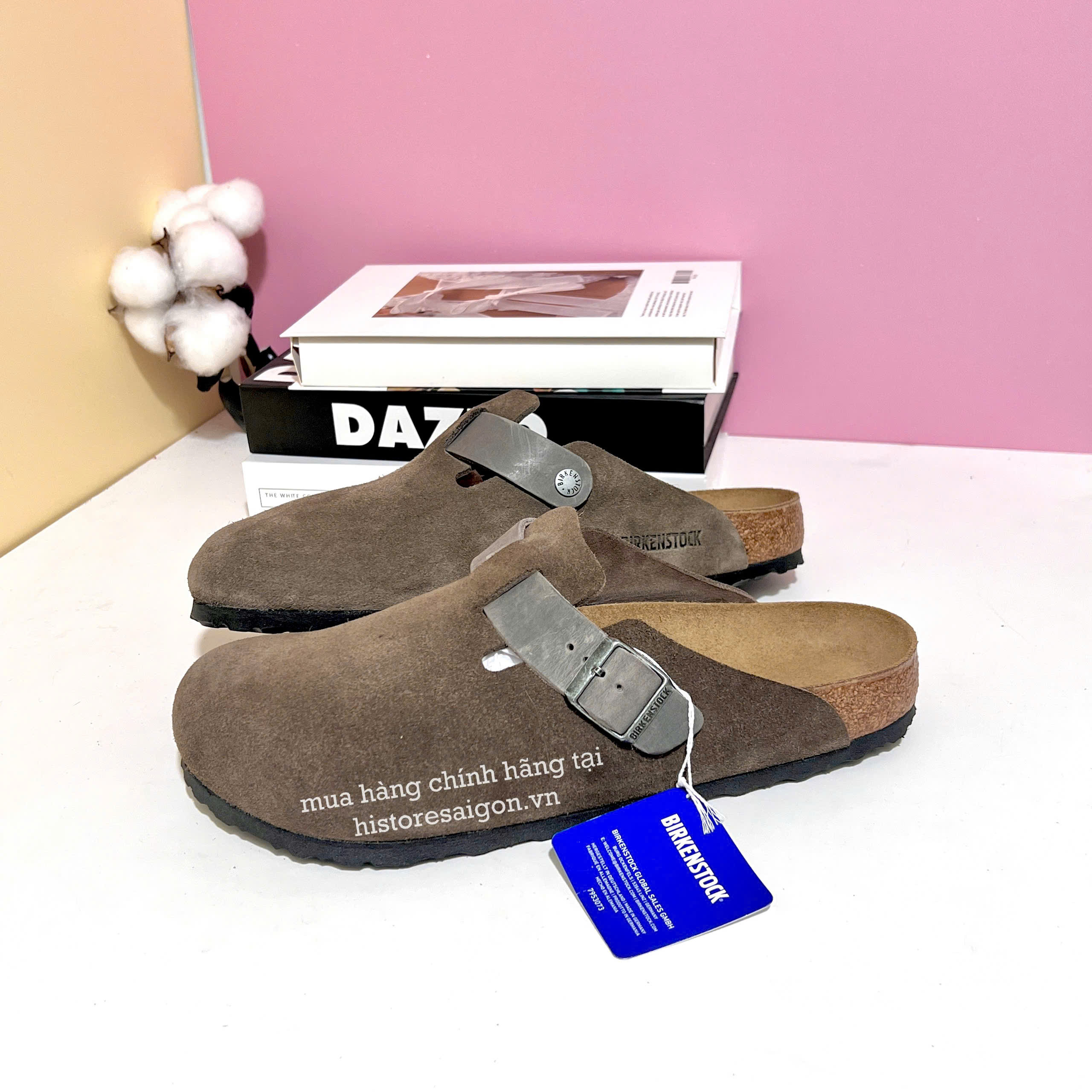 2631 - Dép Birkenstock Boston Concrete Grey 1029210 [HÀNG CHÍNH HÃNG]