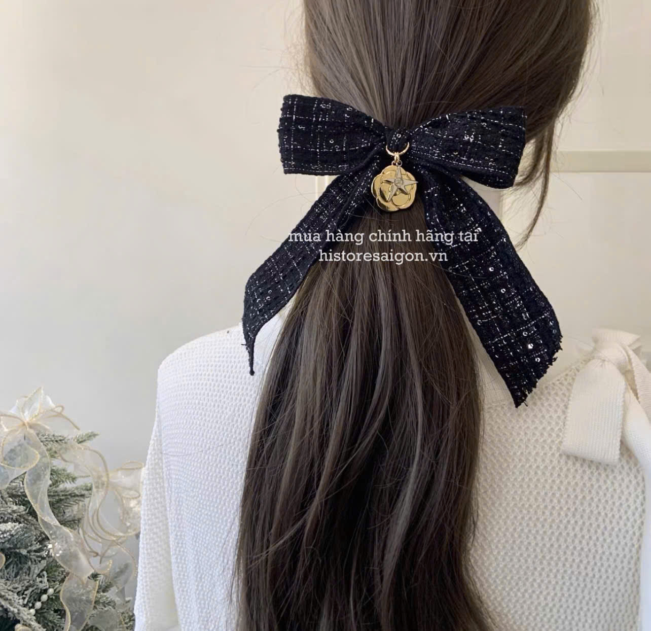 2148 - Cột Tóc Chanel Gift Full Set Bow Star (Gift Hãng Tặng Khách) [HÀNG CHÍNH HÃNG]