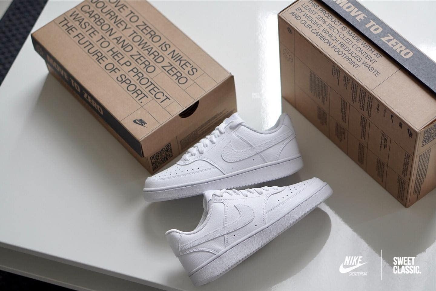 117 -  Giày Nike Court Vision All White - Code DH2987-100 / DH3158-100 [HÀNG CHÍNH HÃNG]