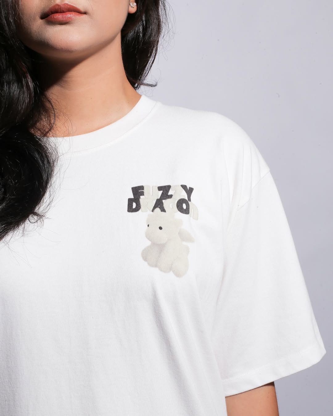 2088 - Áo ADLV Fuzzy Font Dragon Trắng Kem Acmé de la vie ADLV-24SS-SSAFFD-CRM [HÀNG CHÍNH HÃNG]