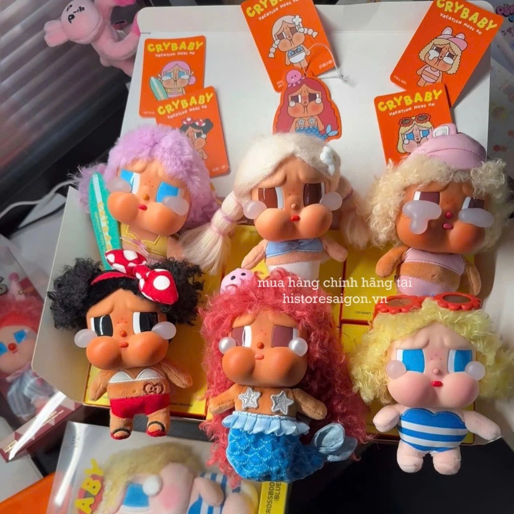 1954 - Crybaby Vacation Mode On POPMART Series Full Set 6 Box [HÀNG CHÍNH HÃNG]
