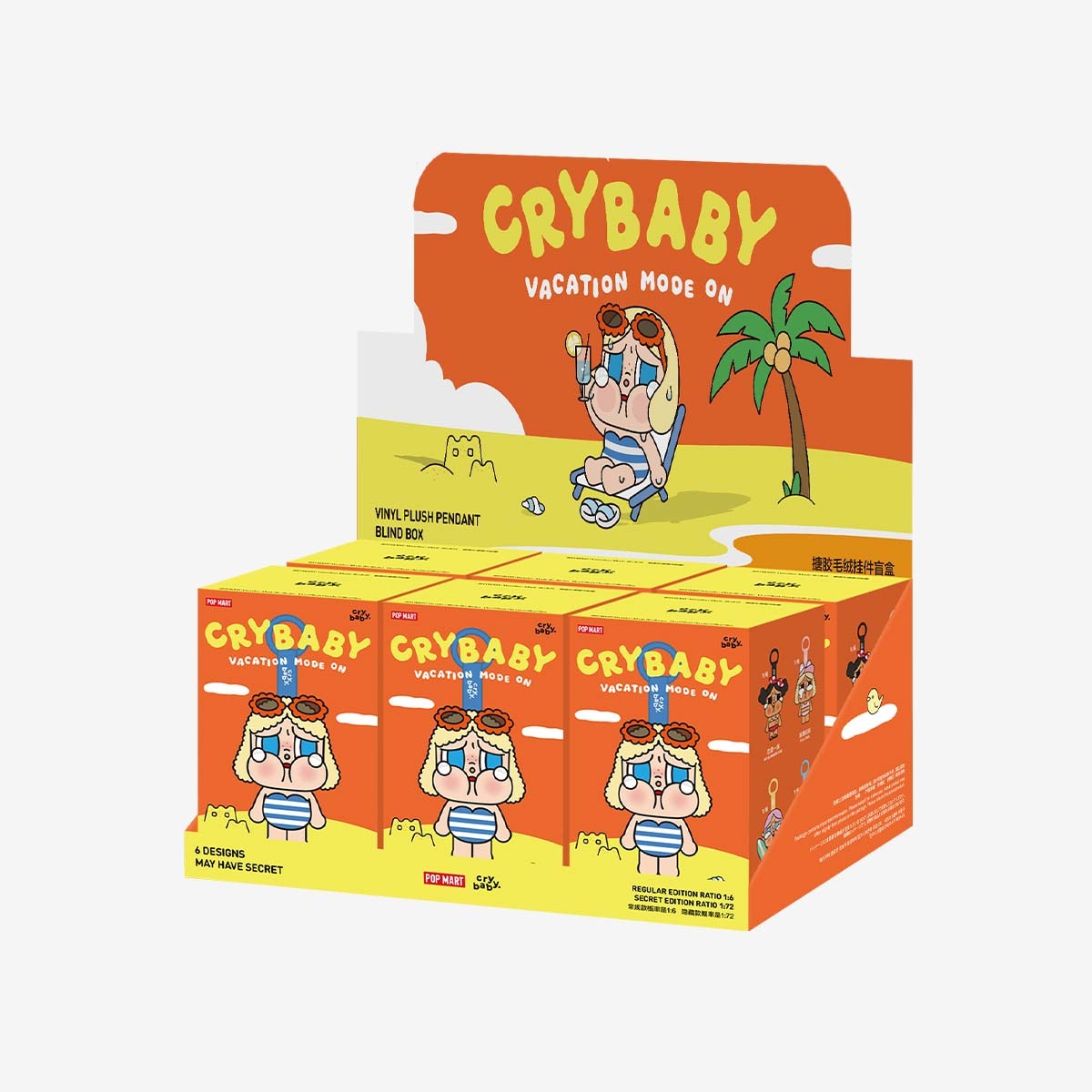 1954 - Crybaby Vacation Mode On POPMART Series Full Set 6 Box [HÀNG CHÍNH HÃNG]