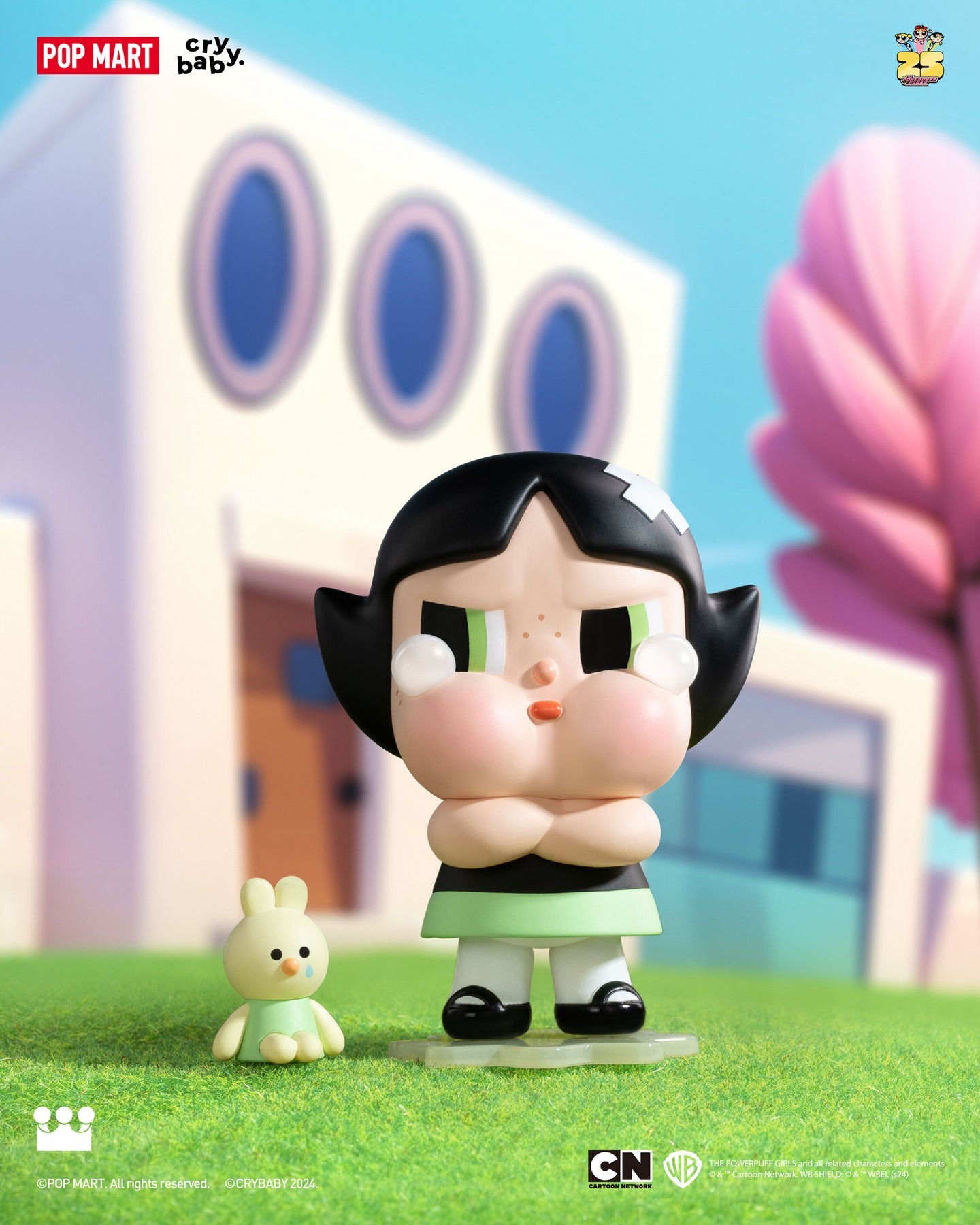 1146 - BUTTERCUP Crybaby × Powerpuff Girls Series Figures Mô Hình Gấu Bông Art Toy - [HÀNG CHÍNH HÃNG]