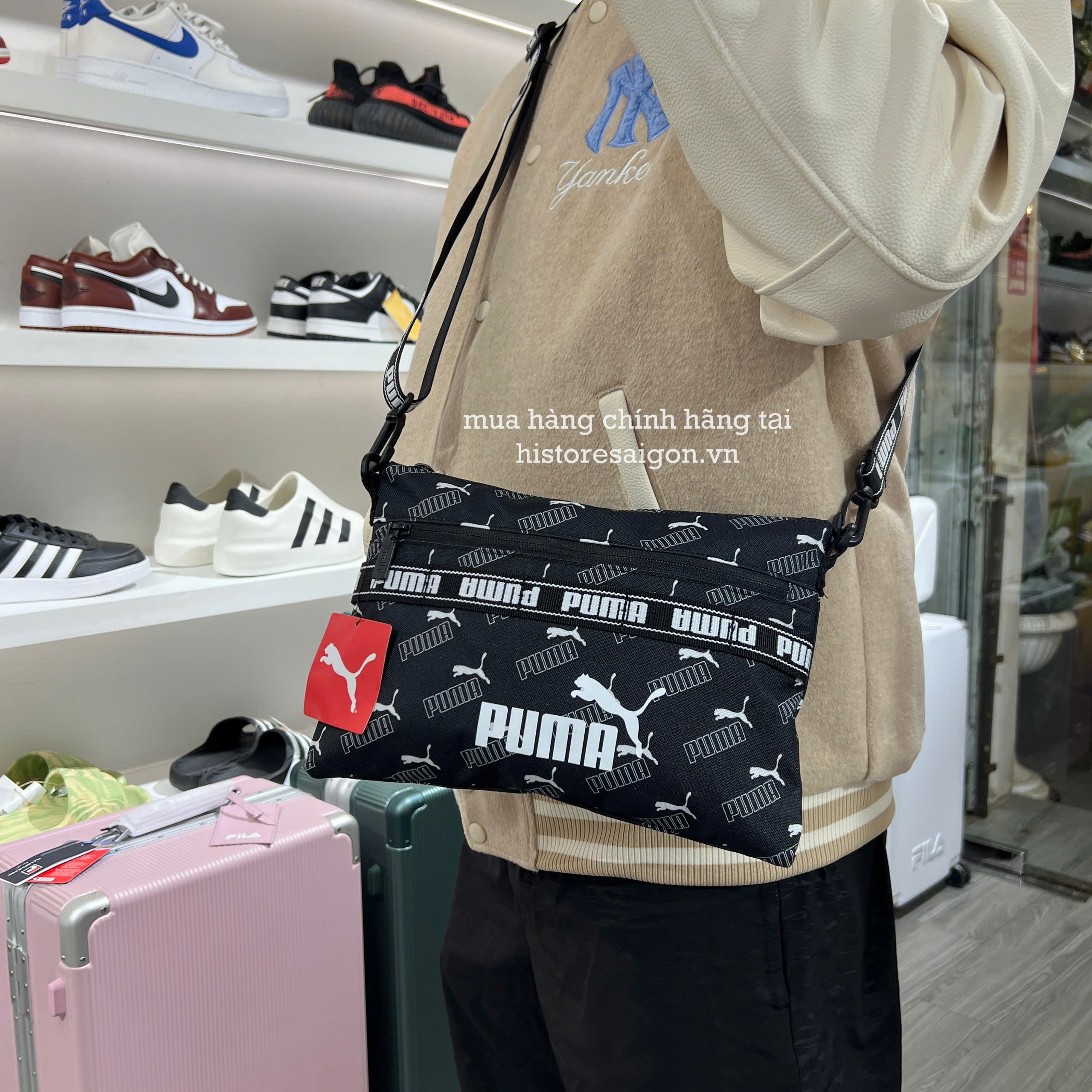 2567 - Túi Puma Mono Puma Đen [HÀNG CHÍNH HÃNG]