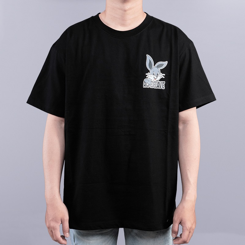 1858 - Áo ADLV Cartoon Rabbit Đen ADLV-SSACTB-BLK [HÀNG CHÍNH HÃNG]
