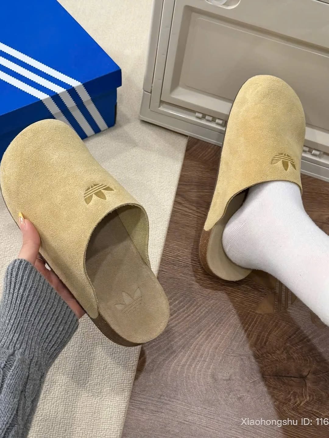 1875 - Dép Adidas Adimule Golden Beige JR3587 [HÀNG CHÍNH HÃNG]