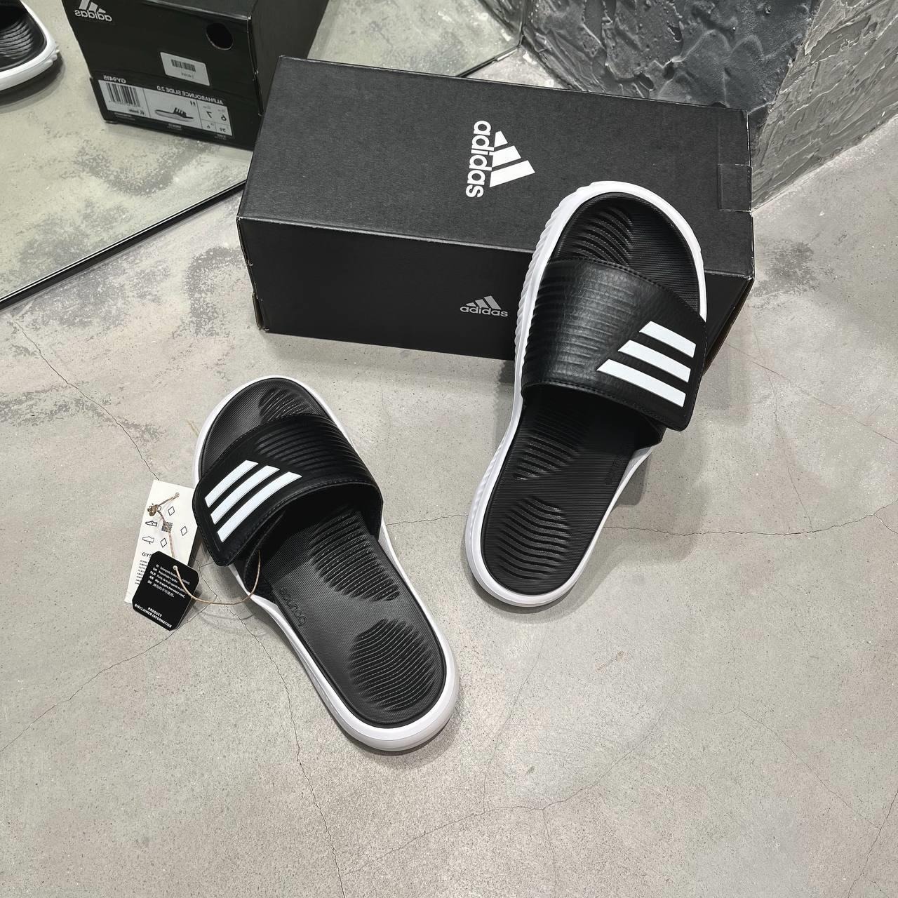 757 -  Dép Adidas Alphabounce 2.0 Black White - Code GY9415 [HÀNG CHÍNH HÃNG]