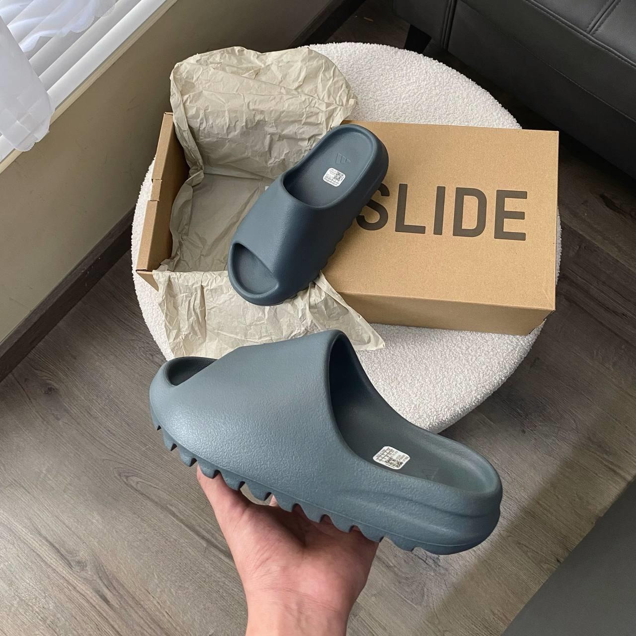 1903 -  Dép Adidas Yeezy Slide Marine ID2349 [HÀNG CHÍNH HÃNG]