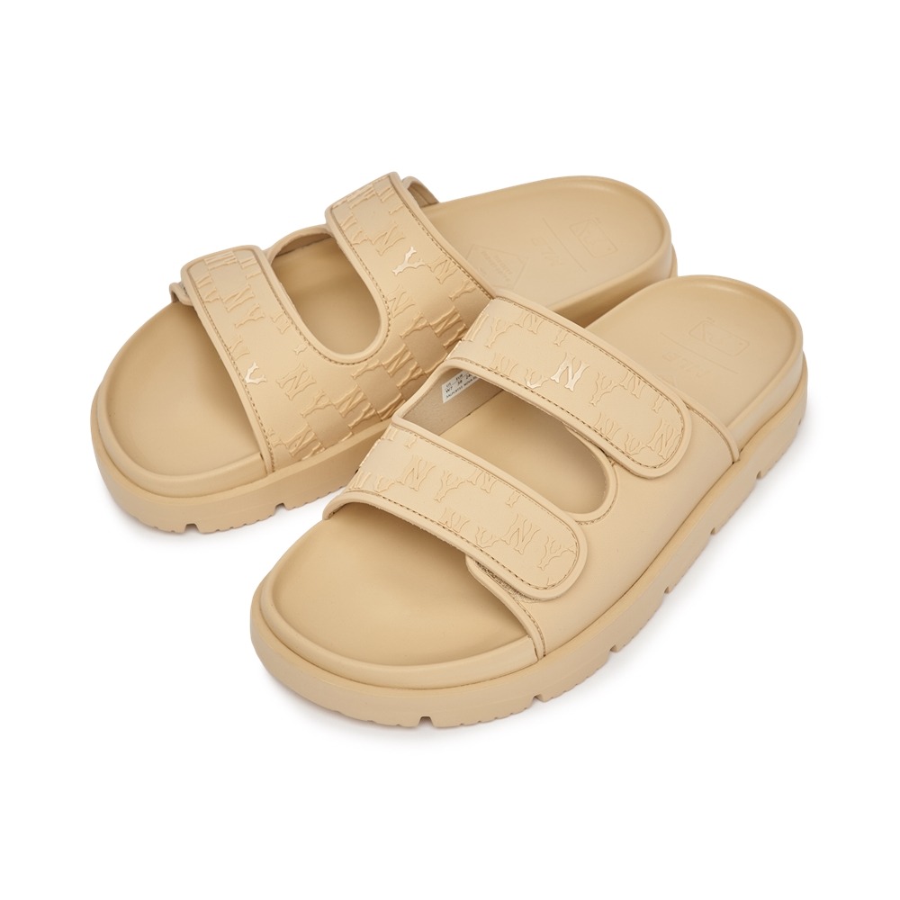 987 -  Dép MLB Chunky Bouncer New York Yankees Beige - Code 3ALPCBT33 50SAL [HÀNG CHÍNH HÃNG]
