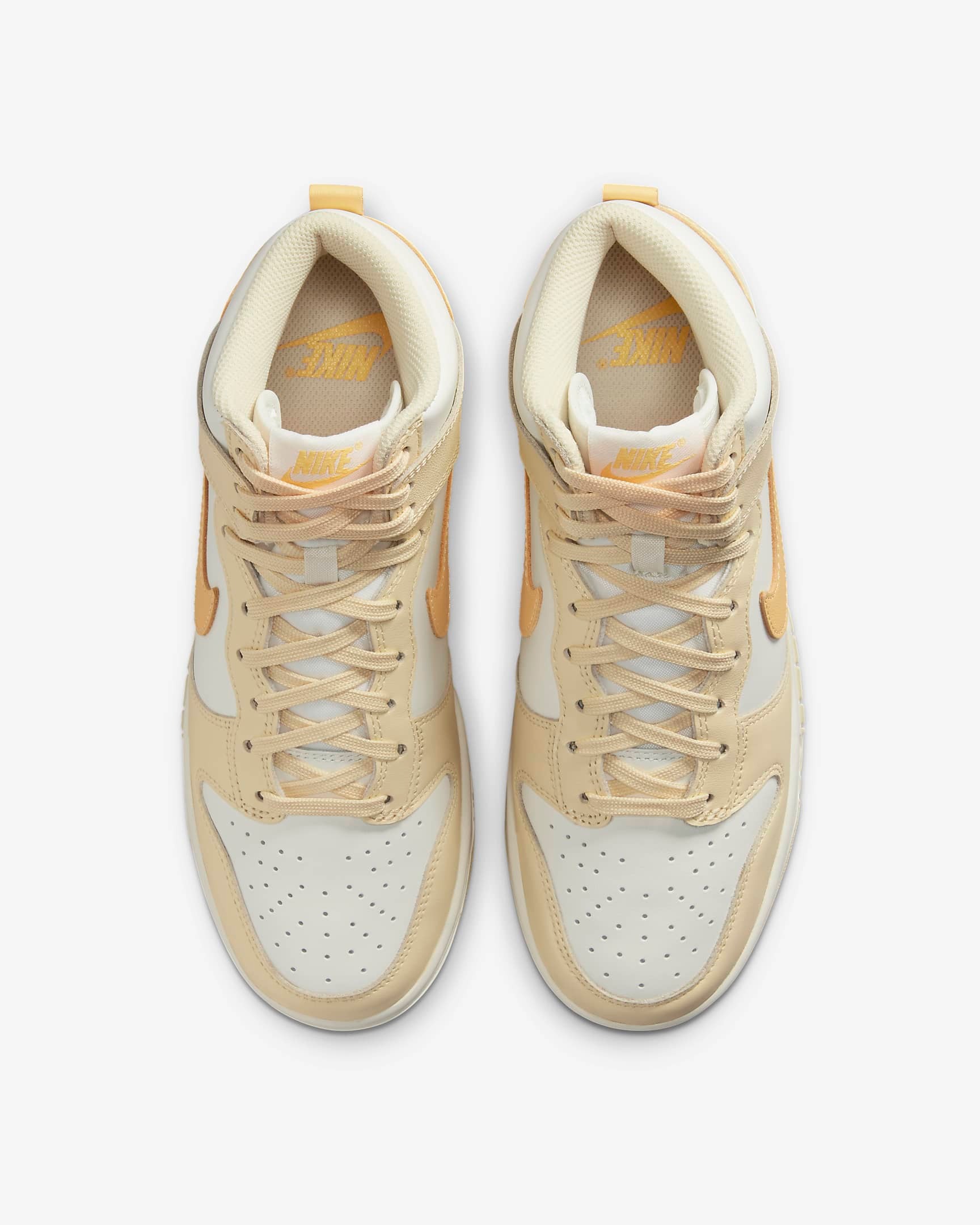 255 -  Giày Nike Dunk High 'Pale Vanilla Topaz Gold' - Trắng Vàng - DD1869-201 [HÀNG CHÍNH HÃNG]