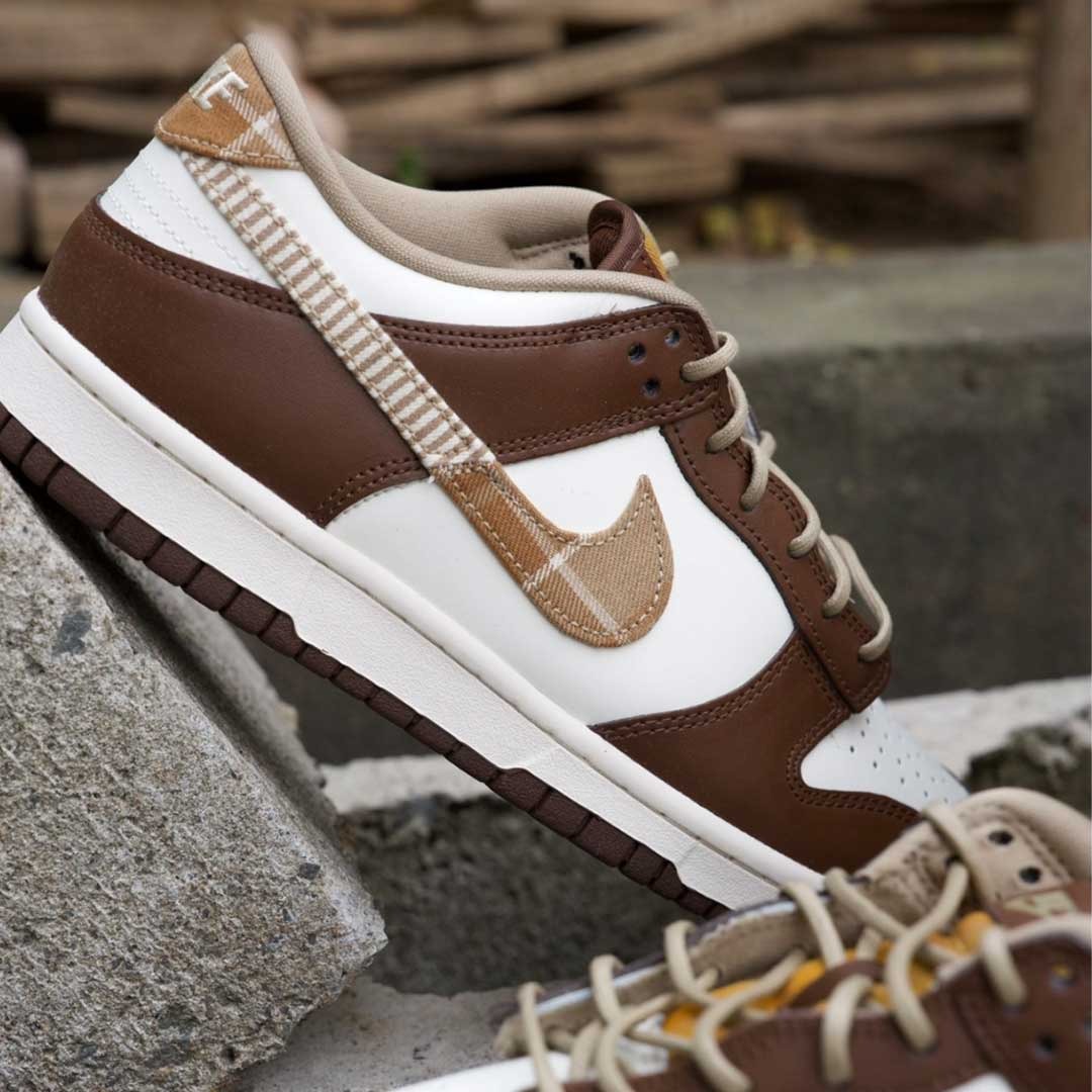 788 -  Giày Nike Dunk Low GS Plaid Brown Autumn - Code FV3653-191 [HÀNG CHÍNH HÃNG]