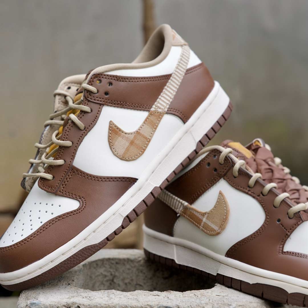 788 -  Giày Nike Dunk Low GS Plaid Brown Autumn - Code FV3653-191 [HÀNG CHÍNH HÃNG]